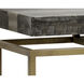 Toreno 52 X 16 inch Black / Antique Brass Console Table